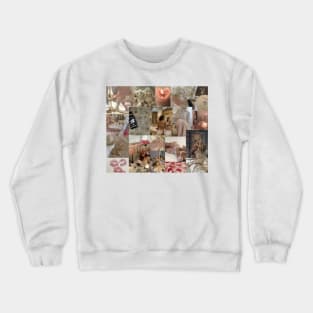 coquette aesthetic collage Crewneck Sweatshirt